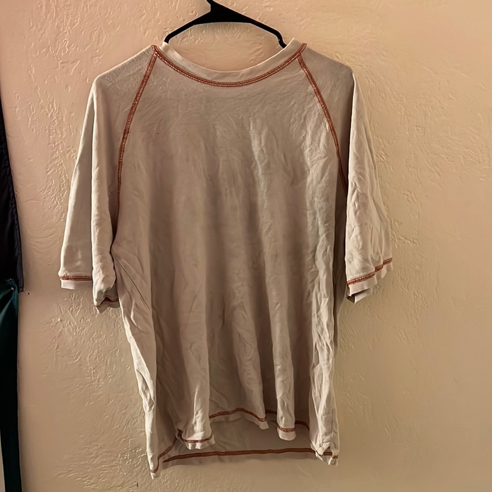 Vintage 90s y2k tee shirt cool red stitching m